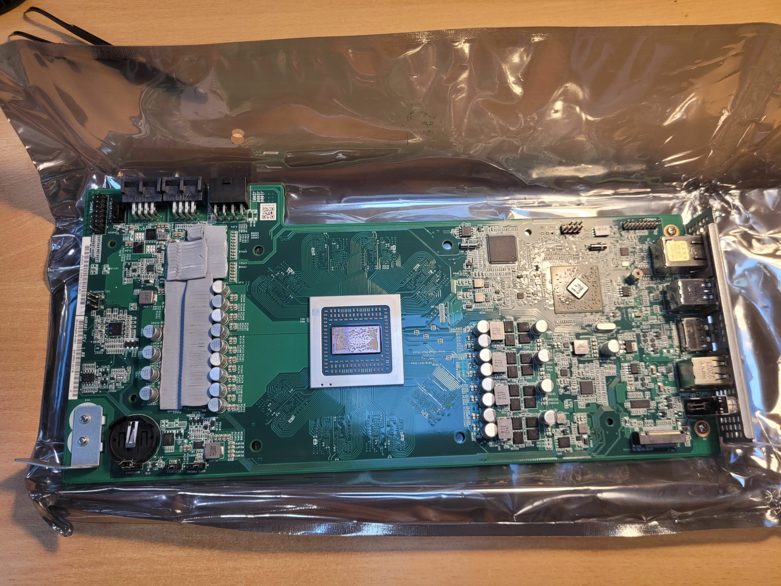 AMD BC-250 board with the heatsink removed